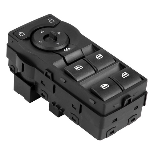 ▫Black Master Power Window Control Switch With Red Illumination For
