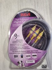 RCA High Performance Digital Audio Video Cable New Sealed 9ft 24kt Gold Plated