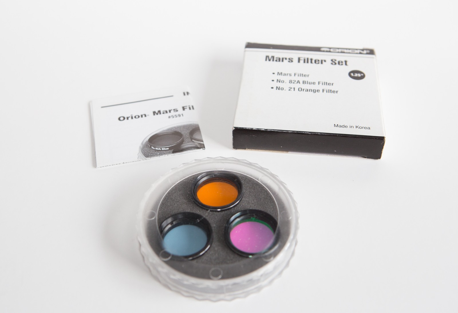 Orion 05591 1.25" Telescope Eyepiece Mars Filter Set