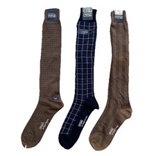 Vintage Ralph Lauren Sock Lot 90s Deadstock Dress Socks Size 10-13 Three Pairs