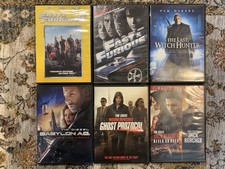 VIN DIESEL, TOM CRUISE 6 DVDS FAST & FURIOUS MISSION IMPOSSIBLE JACK REACHER