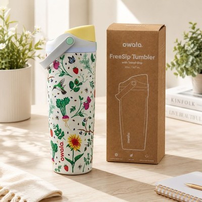 NEW IN BOX Owala Mother Nature Garden 30oz Water Bottle FreeSip Sway Limited