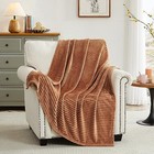  Fleece Throw Blanket Flannel 280GSM Extra Soft Lightweight 60"x80" Dark Brown