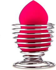 Beauty Makeup Sponge Blender Holder Silver Makeup Sponge Holder Drying Stand Egg