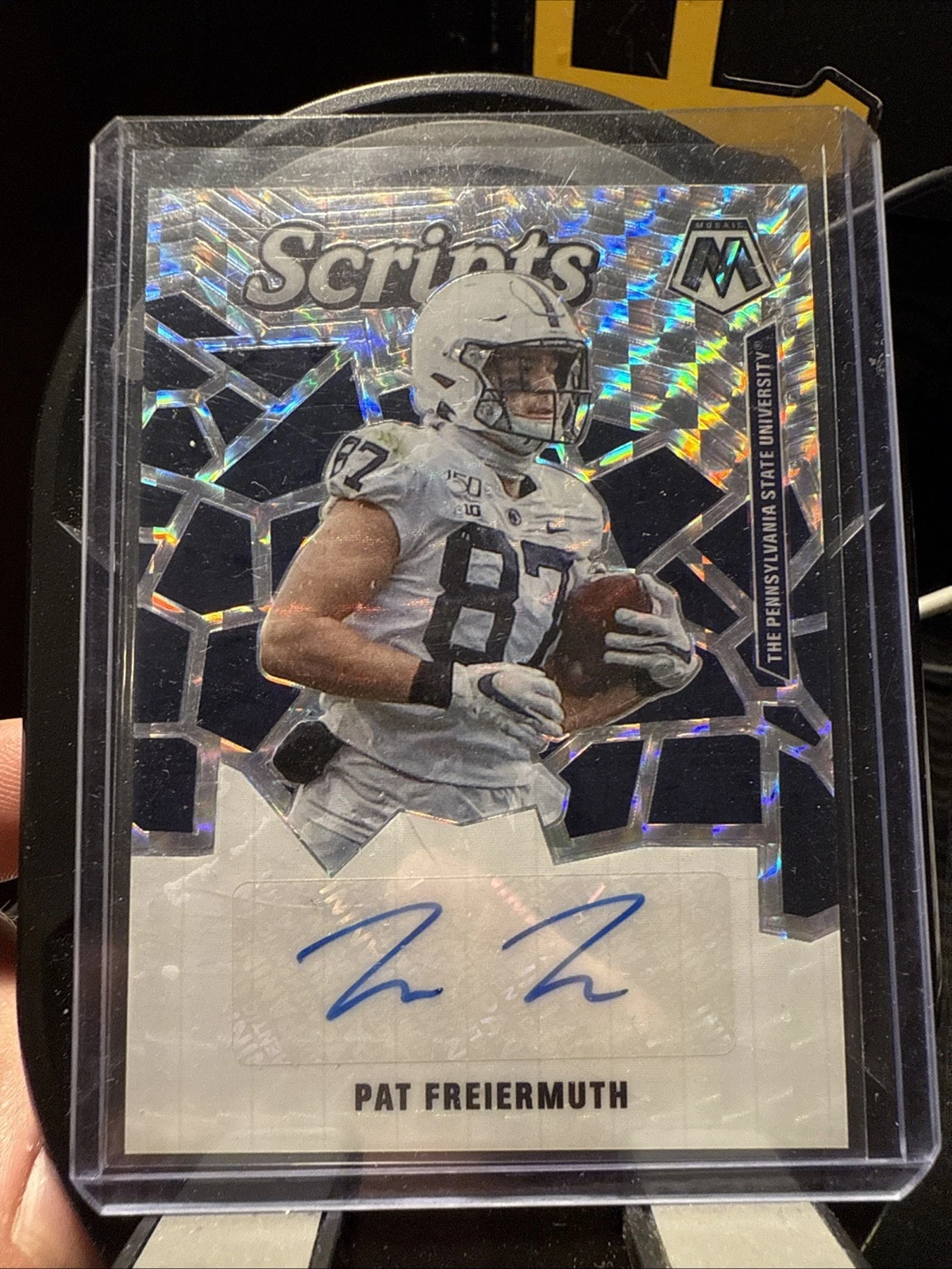 Pat Freiermuth Panini Mosaic Draft Picks Scripts #SMPF Gold