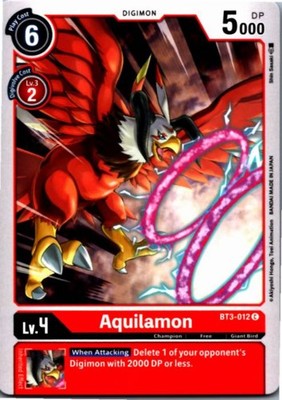Aquilamon Common Release Special Booster 1.5 BT3-012 C LP