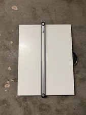 Pacific Arc Table Top Drawing Board with Parallel Bar, White