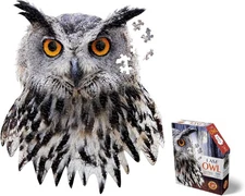 Madd Capp I AM Owl Head Shaped Jigsaw Puzzle, 300 Pieces, Age 10+