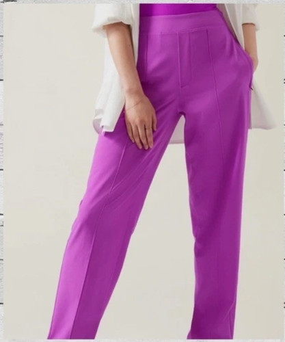 NEW Athleta Vienna Slim Pant Jazzy Purple Summer Active Pants SZ 6 Small
