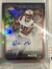 2024 Topps Chrome - Rookie Autographs Drake Maye Patriots #RA-DMA (AU, RC)