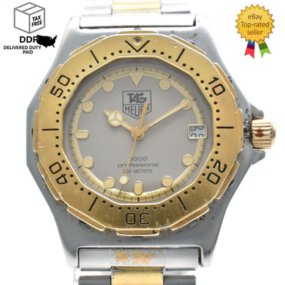 COPY - Tag Heuer 3000 Professional Steel and Gold Men’s 200m Wrist Watch. TAG Heuer 3000 Watches for sale - eBay main image 3