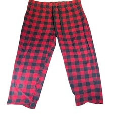 Berkley Jensen Flannel Loungewear Pants Men's XXL Red/Blue Check Sweatpants