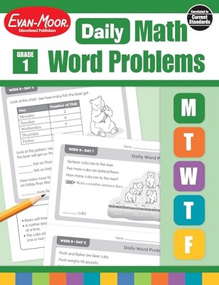Daily Word Problems, Grade 1 by Evan-Moor 9781629385389 NEW Free UK Delivery