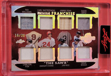 Ted Williams JERSEY CARD #16/20 Carl Yastrzemski DAVID ORTIZ Jimmie Foxx FISK