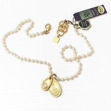 Anne Klein Vintage NWT Pearl Charm Necklace