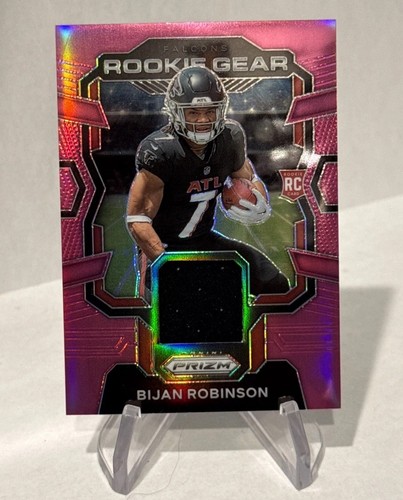 Bijan Robinson [Pink] #RG-BR 2023 Panini Prizm Rookie Gear card