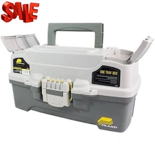 Plano 6201 One-Tray Tackle Box, Bait Storage, Extending Cantilever-tray Design