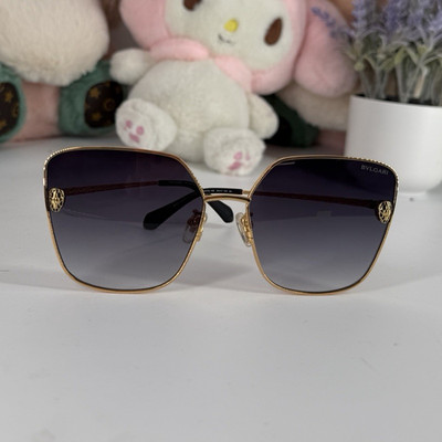 Bvlgari Serpenti BV40009U 48E Gold Metal Square Gray Gradient UV400 140