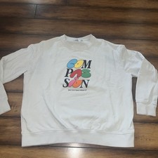 The Mayfair Group Vintage Crewneck Compassion Sweater ONE SIZE