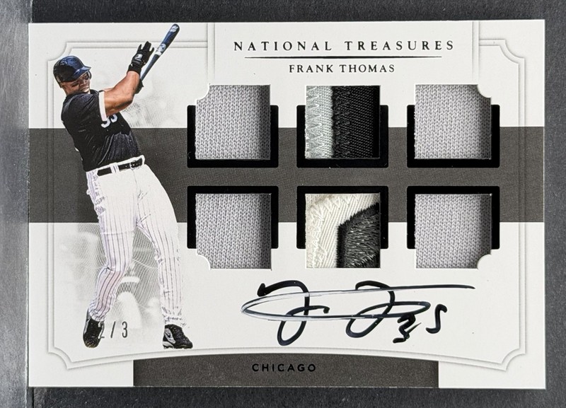 2017 Panini National Treasures NT Frank Thomas AUTO PATCH /3 Chicago White Sox