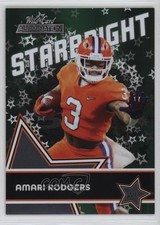 2021 Wild Card Alumination Starbright Green Amari Rodgers #SB-43 Rookie RC 11gl. rookie card picture