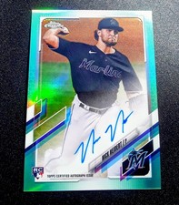2021 Topps Chrome Rookie Autograph Aqua Refractor Nick Neidert /199 #RA-NN