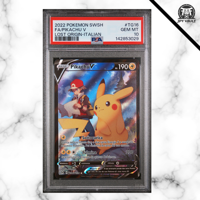 Pokemon Card Italian - Pikachu V #TG16 - Lost Origin - PSA 10 GEM MINT