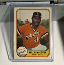 Fleer 1981 Willie McCovey San Francisco Giants Baseball Card #434