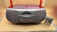 VTG YTK Sony CFD 922 Cranberry Red Boombox AM/FM CD Cassette Player August, 2000