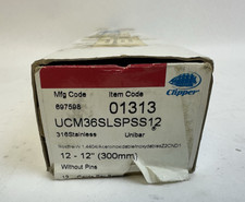 FLEXCO CLIPPER 01313 UCM36SLSPSS12 12" SS BELT FASTENERS (BOX OF 12)