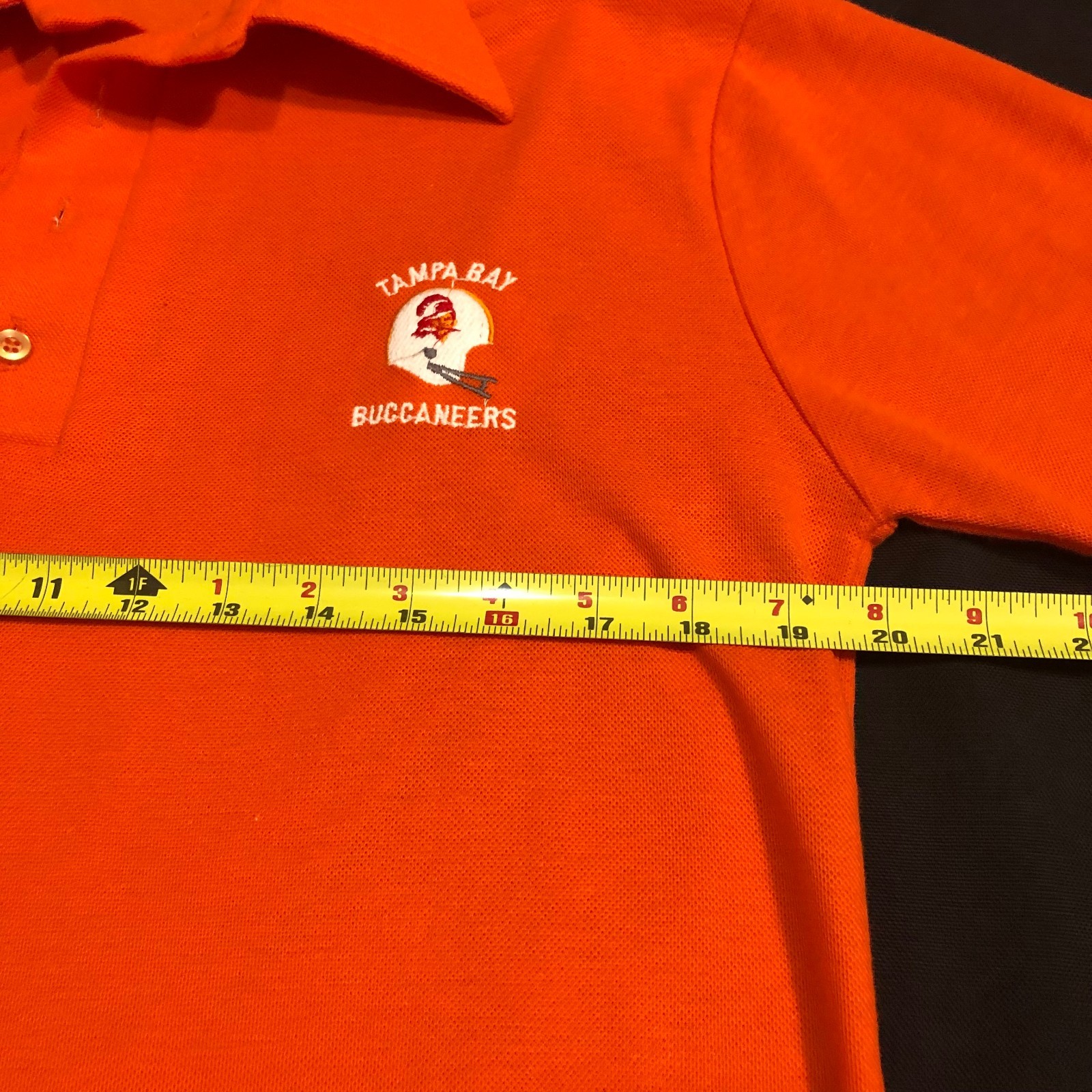 Vintage 70's/80's Men's LOGO 7 Tampa Bay Buccaneers  Shirt Orange