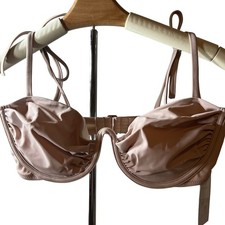 Shade  Shore Women's Light Brown Shoulder Tie Underwire Bikini Top - 36B - NWT