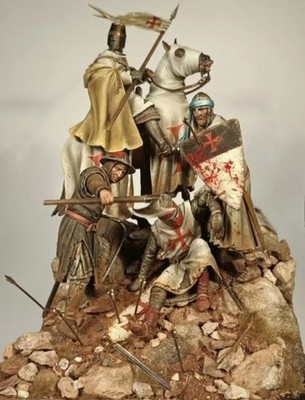 1/24 Resin Figure The Battle of Hattin 1187 (4 Figures) Unpainted Unassembled