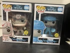 Disney Tron Movies Funko Pop! Vinyl: Tron #489 and Sark #490, Glow In The Dark