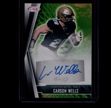 2022 SAGE Low Series - Autographs Carson Wells #A-CW Black (AU, RC)