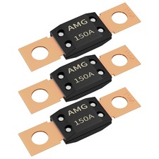3Pcs 150A MEGA Fuse High Current Bolt Mount Automotive 150 Amp MEGA/AMG Fuse ...