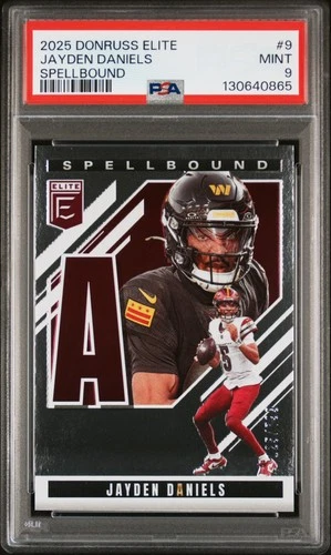 2025 Panini Donruss Elite Spellbound #9 Jayden Daniels PSA 9
