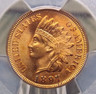 1897 Indian Head Cent Penny 1c PCGS MS65 RD #462 *RED* Gem BU Uncirculated ECC&C