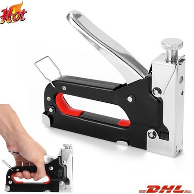 Handtacker SET mit 1.000 Klammern 8 mm - mit verstellbarer Schlagstärke DE