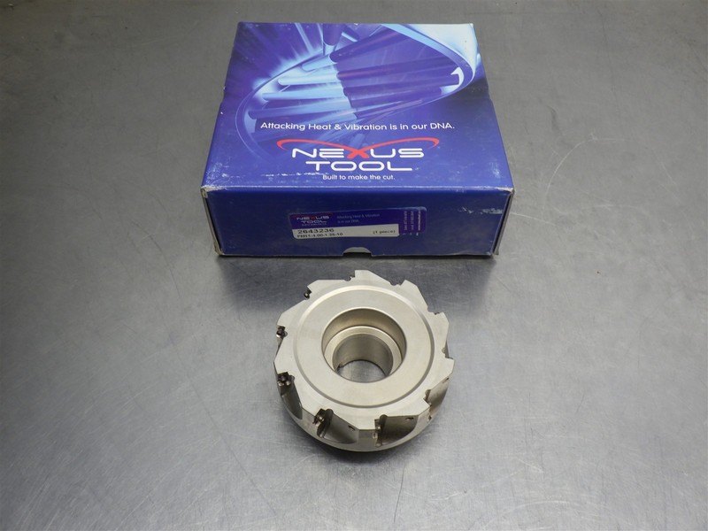 1 NEW! NEXUS TOOL 4" Indexable AP Face Mill 1-1/4" Arbor #2643236
