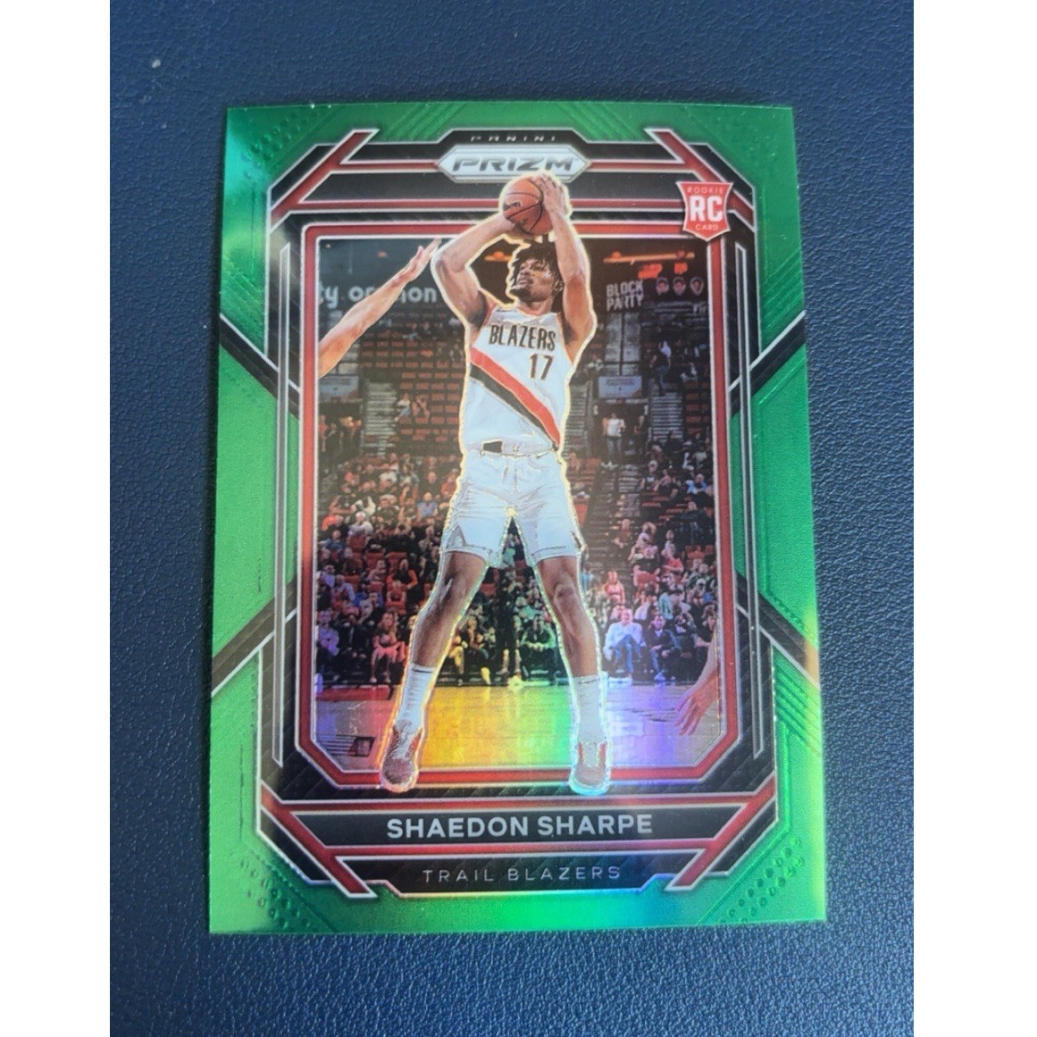 Panini Prizm 2022-23 - Shaedon Sharpe #250 Green Prizm Rookie Trail Blazers