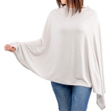 Nursing Cover for Breastfeeding, Soft Breathable Nursing Poncho, Neck Inser...