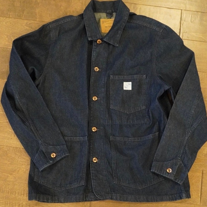 Gap Workforce Button Down Chore Denim Jacket Blue… - image 1