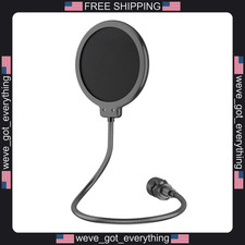Microphone Pop Filter Shield Dual Layer Wind Screen for Blue Yeti