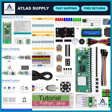 Raspberry Pi Pico W Starter Kit - 177 Items, 94 Projects, Dual-Core Microcontrol