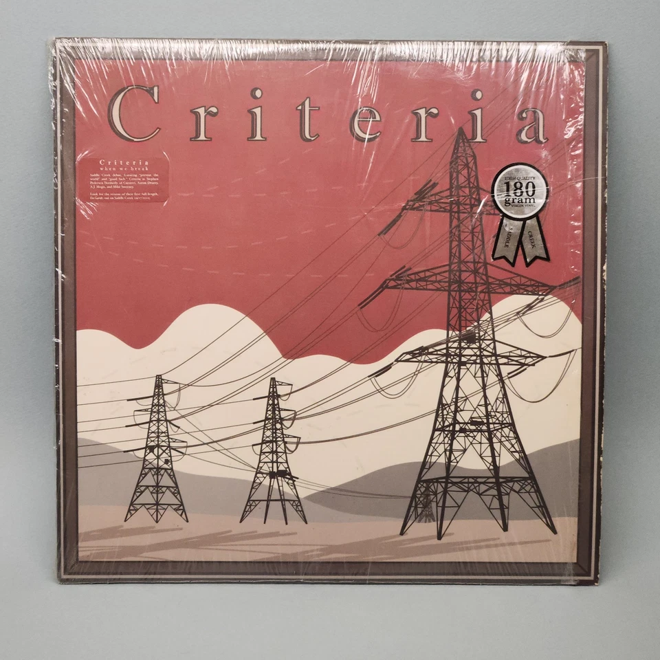 When We Break by Criteria (180 Gram LP, 2005, Saddle Creek LBJ-81) VG+/G - Image 2 of 3