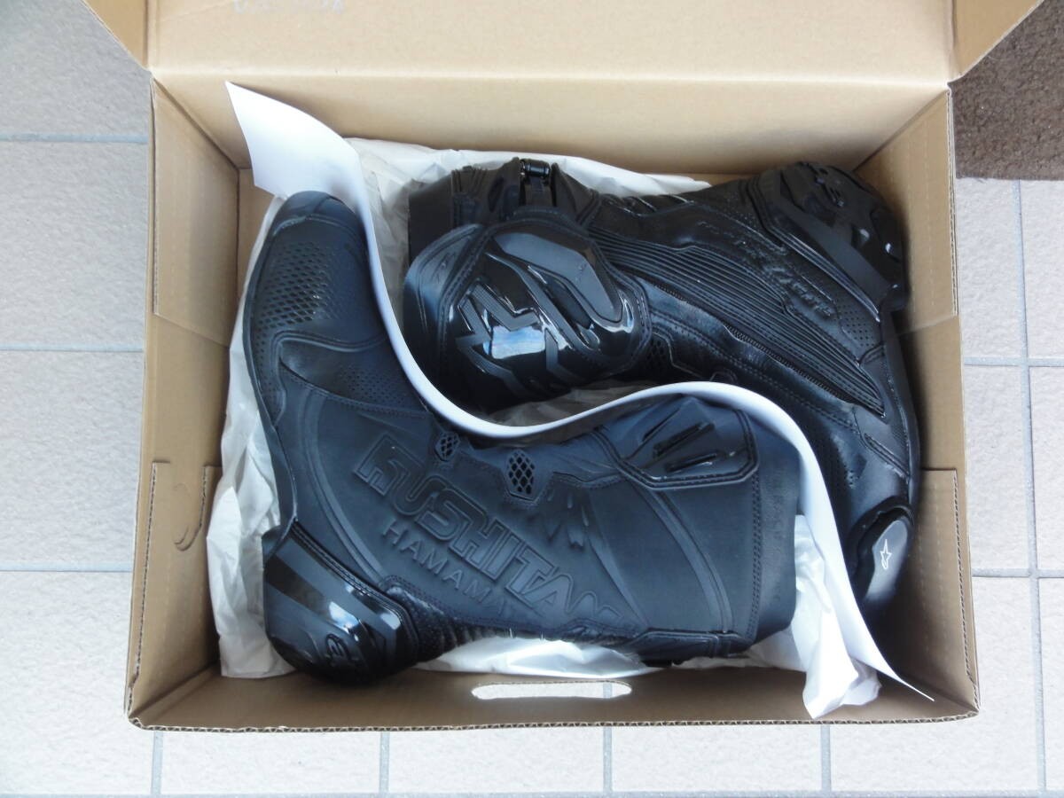 Kushitani Supertech R2 Protocol Leather Black Motorcycle Boots