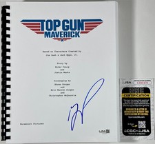 Glen Powell Signed Top Gun: Maverick Complete Movie Script Autograph JSA COA