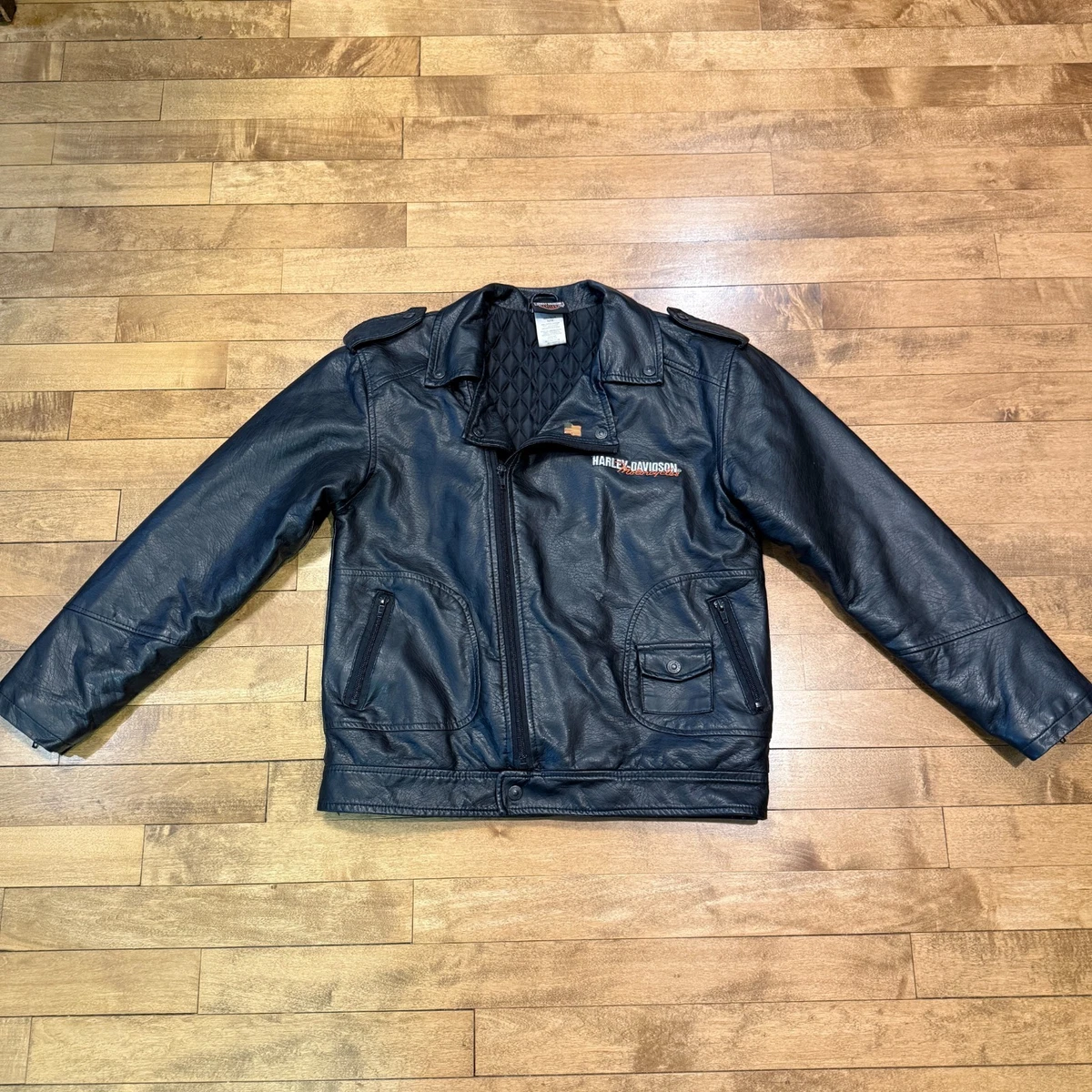 Manteau Polaire Réversible Harley Davidson Enfant Taille 6 - Occasion Très Bon état, Veste Chaude