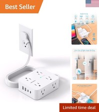 8-Outlet Surge Protector with 4 USB Charging Ports - Perfect for Dorm  Office